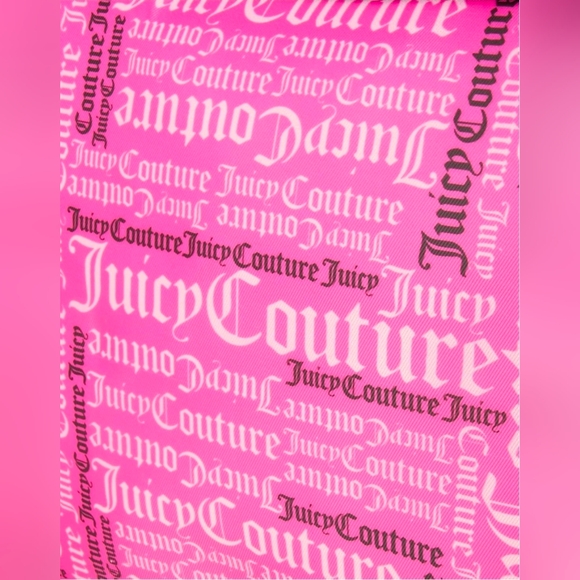 Juicy Couture FuchsiatBlack Logo Print Toiletry/cosmetic Bag. New - Picture 6 of 7